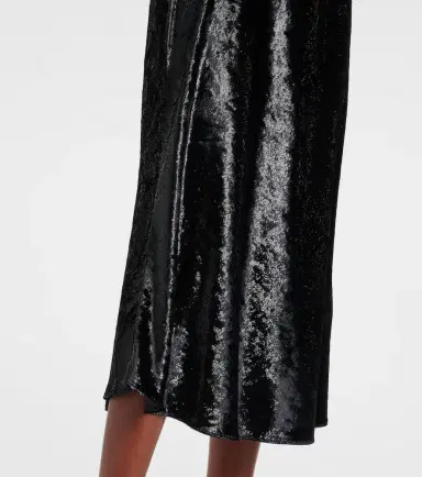 Polo Ralph Lauren Lamé satin midi skirt | Thumbnail 2