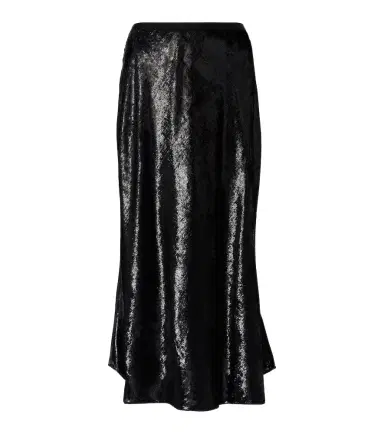Polo Ralph Lauren Lamé satin midi skirt | Thumbnail 1