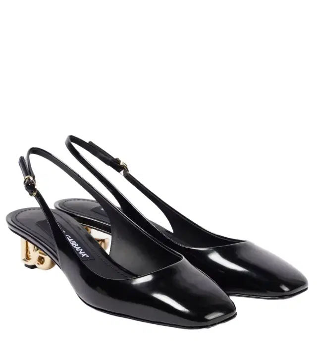 Dolce & Gabbana Jackie DG 40 patent leather slingback pumps