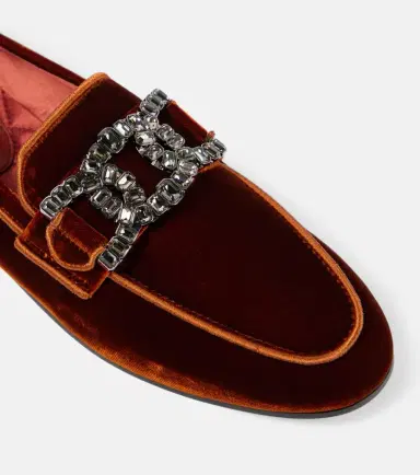 Tod's Kate embellished velvet loafers | Thumbnail 3