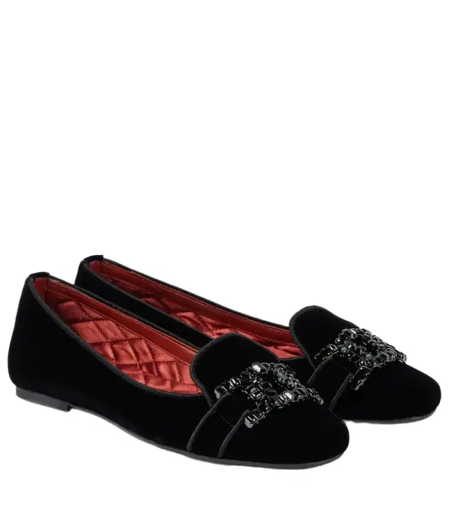 Tod's Kate crystal-embellished velvet ballet flats