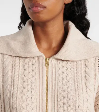 Varley Camello cable-knit half-zip sweater | Thumbnail 5