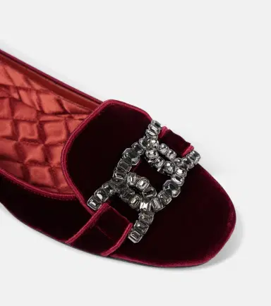 Tod's Kate embellished velvet ballet flats | Thumbnail 4