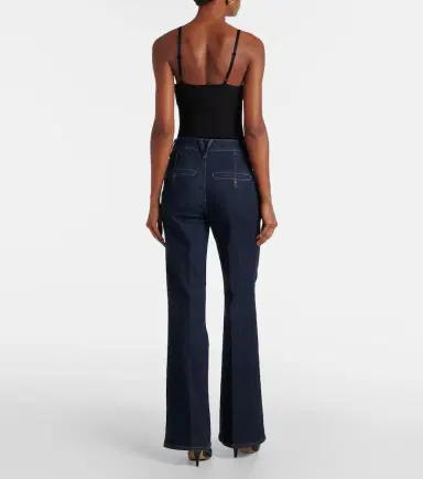 Veronica Beard Crosbie high-rise wide-leg jeans | Thumbnail 5