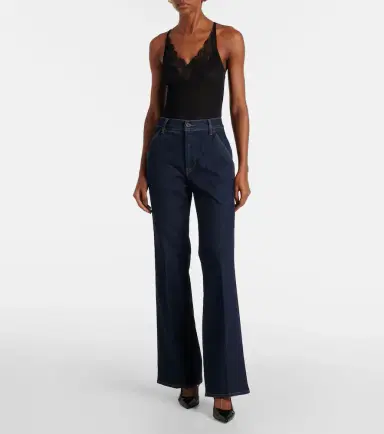 Veronica Beard Crosbie high-rise wide-leg jeans | Thumbnail 6