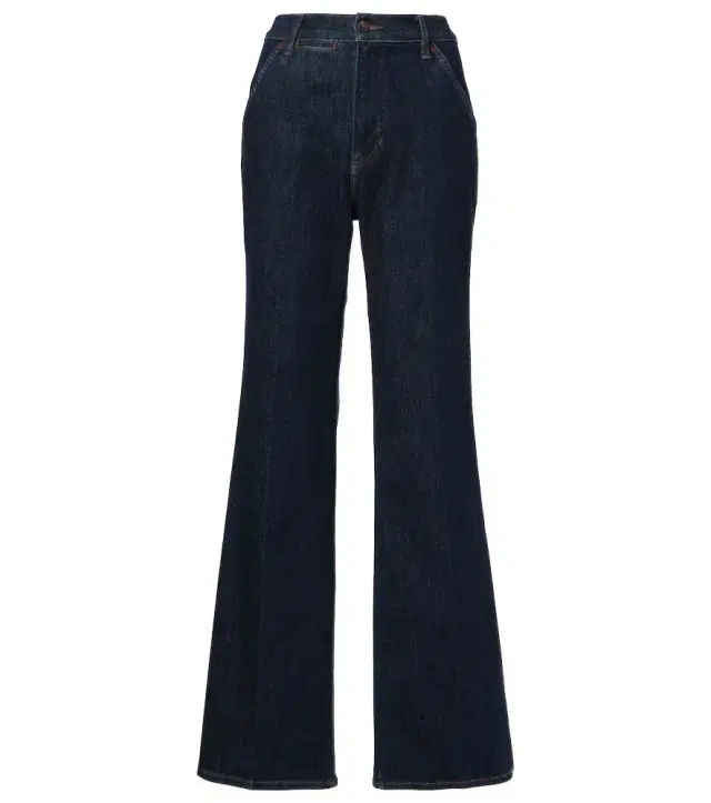 Veronica Beard Crosbie high-rise wide-leg jeans