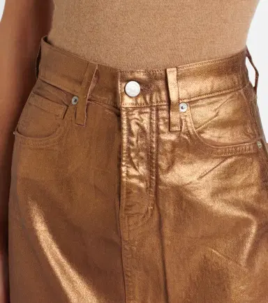 Veronica Beard Victoria denim midi skirt | Thumbnail 5
