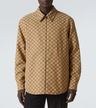 Gucci GG canvas cotton-blend overshirt | Thumbnail 2