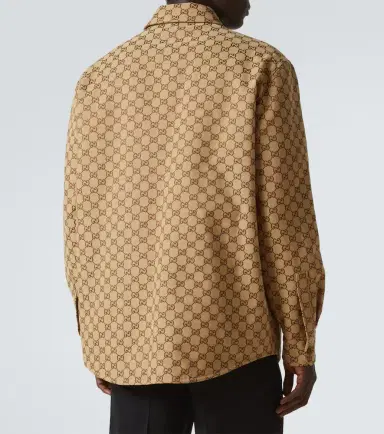 Gucci GG canvas cotton-blend overshirt | Thumbnail 4