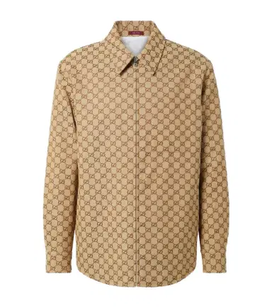 Gucci GG canvas cotton-blend overshirt | Thumbnail 1
