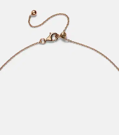 Kamyen Leaf 18kt rose gold and enamel choker with diamonds | Thumbnail 4
