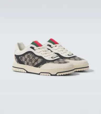 Gucci Re-Web leather sneakers | Thumbnail 2