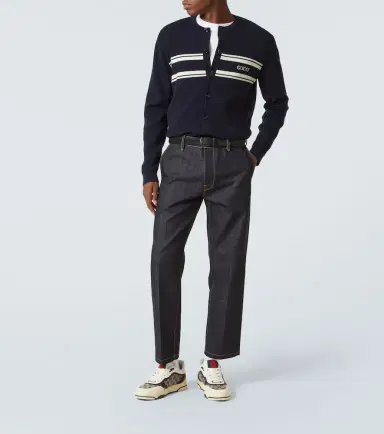 Gucci Re-Web leather sneakers | Thumbnail 7