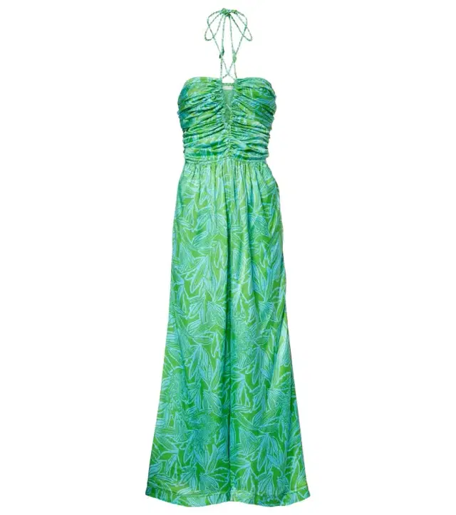 Poupette St Barth Claudia printed halterneck jumpsuit