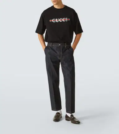 Gucci Logo cotton jersey T-shirt | Thumbnail 4
