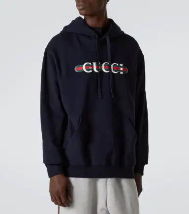 Gucci Logo cotton jersey hoodie | Thumbnail 2