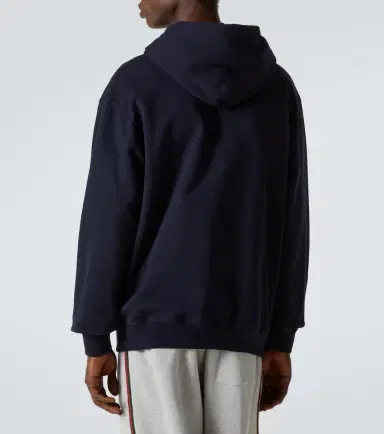 Gucci Logo cotton jersey hoodie | Thumbnail 3