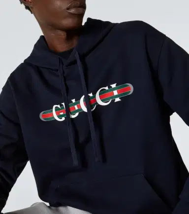 Gucci Logo cotton jersey hoodie | Thumbnail 5
