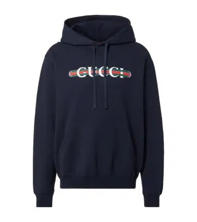 Gucci Logo cotton jersey hoodie | Thumbnail 1