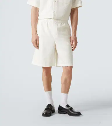 Gucci GG linen-blend shorts | Thumbnail 4