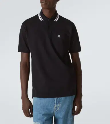 Gucci GG Web cotton-blend polo shirt | Thumbnail 2 Gucci GG Web cotton-blend polo shirt | Thumbnail 2