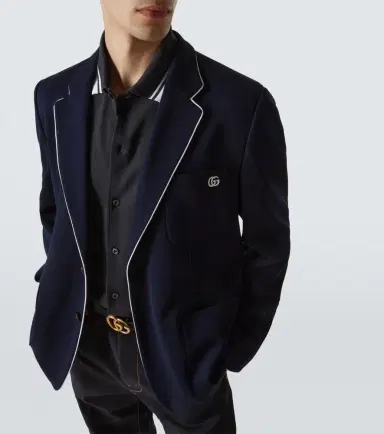 Gucci Double G cotton jersey blazer | Thumbnail 6 Gucci Double G cotton jersey blazer | Thumbnail 6