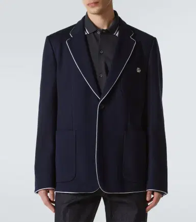 Gucci Double G cotton jersey blazer | Thumbnail 7 Gucci Double G cotton jersey blazer | Thumbnail 7