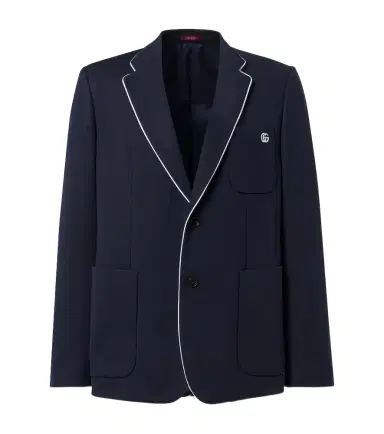 Gucci Double G cotton jersey blazer | Thumbnail 1 Gucci Double G cotton jersey blazer | Thumbnail 1