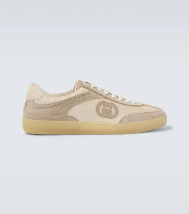 Gucci Interlocking G suede-trimmed sneakers | Thumbnail 4 Gucci Interlocking G suede-trimmed sneakers | Thumbnail 4