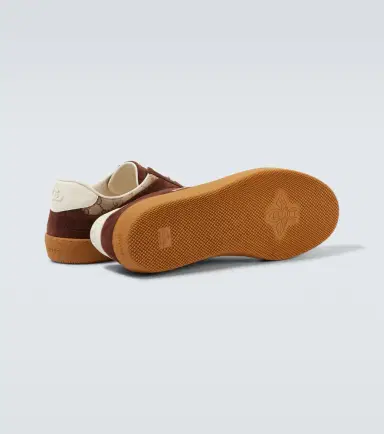 Gucci Interlocking G suede-trimmed sneakers | Thumbnail 3 Gucci Interlocking G suede-trimmed sneakers | Thumbnail 3
