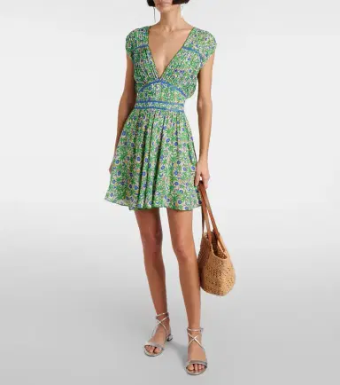 Poupette St Barth Sasha printed minidress | Thumbnail 2