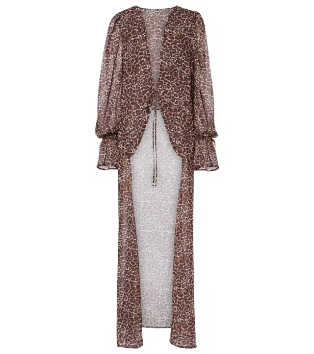 Bananhot Leopard-print beach cover-up