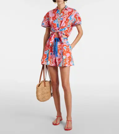 Poupette St Barth Chantal printed cotton shorts | Thumbnail 2
