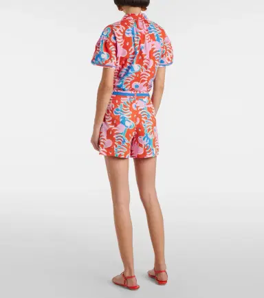 Poupette St Barth Chantal printed cotton shorts | Thumbnail 3