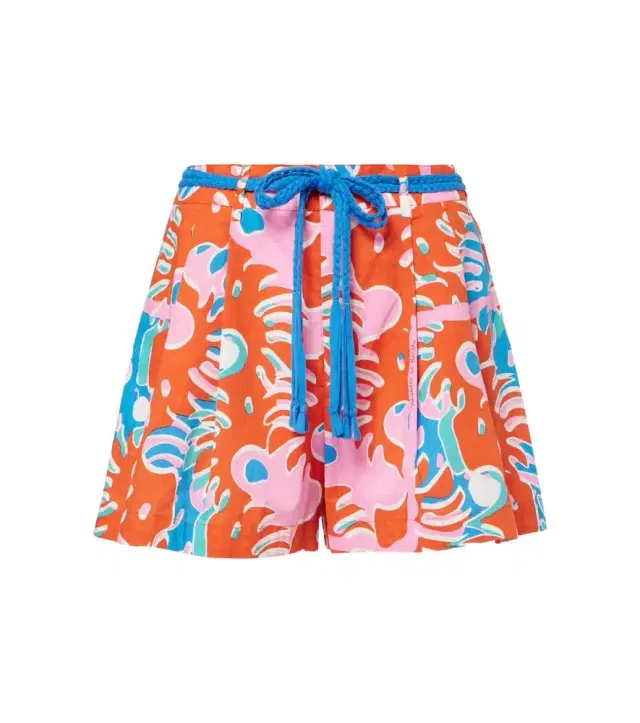 Poupette St Barth Chantal printed cotton shorts