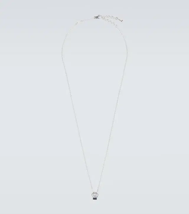 Gucci Interlocking G sterling silver necklace