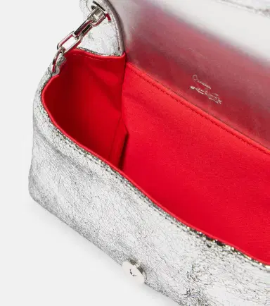 Christian Louboutin Spiked metallic leather crossbody bag | Thumbnail 2