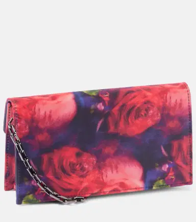 Christian Louboutin Loubi54 floral satin crêpe clutch | Thumbnail 2