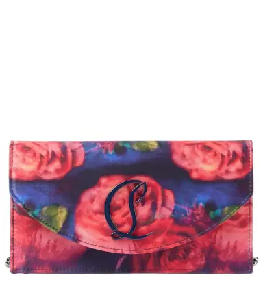 Christian Louboutin Loubi54 floral satin crêpe clutch | Thumbnail 1