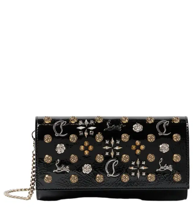 Christian Louboutin Paloma patent leather wallet on chain