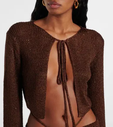 Bananhot Alma sequined knitted cardigan | Thumbnail 5