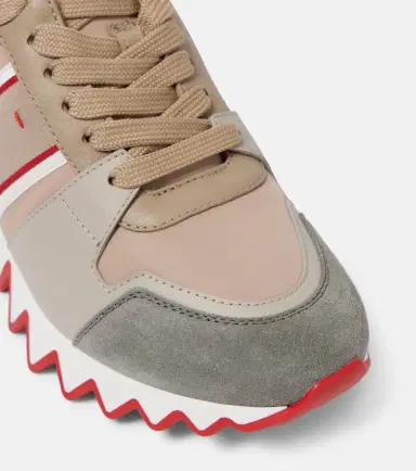Christian Louboutin Nastroshark suede-trimmed sneakers | Thumbnail 2
