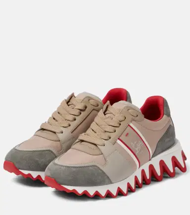 Christian Louboutin Nastroshark suede-trimmed sneakers | Thumbnail 3