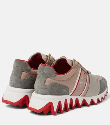 Christian Louboutin Nastroshark suede-trimmed sneakers | Thumbnail 4