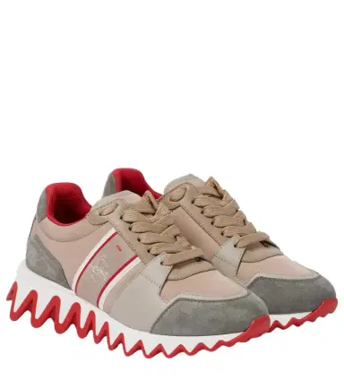 Christian Louboutin Nastroshark suede-trimmed sneakers | Thumbnail 1