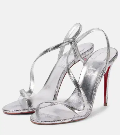 Christian Louboutin Rosalie 100 mirrored leather sandals | Thumbnail 3 Christian Louboutin Rosalie 100 mirrored leather sandals | Thumbnail 3