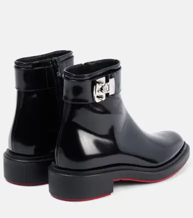 Christian Louboutin Urban Booty Lock polished leather ankle boots | Thumbnail 4