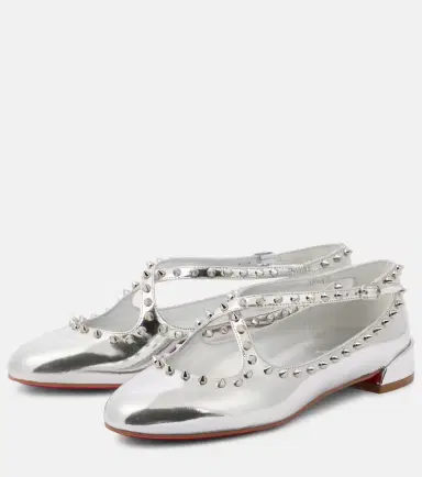 Christian Louboutin Pilouta Jane Spikes leather ballet flats | Thumbnail 3 Christian Louboutin Pilouta Jane Spikes leather ballet flats | Thumbnail 3