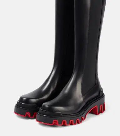 Christian Louboutin Marchacroche Dune leather knee-high boots | Thumbnail 2