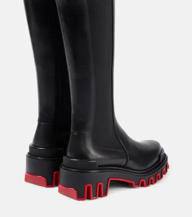 Christian Louboutin Marchacroche Dune leather knee-high boots | Thumbnail 4